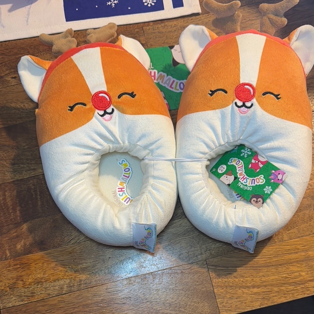 Squishmallows Reindeer Plush Toy - Orange and White